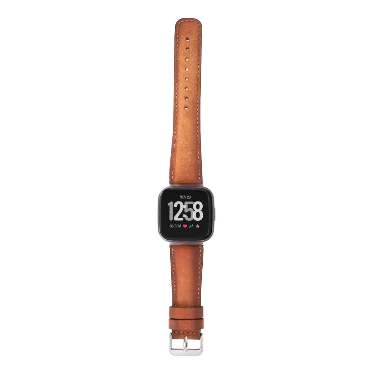 Burnished Brown Leather Fitbit Watch Band