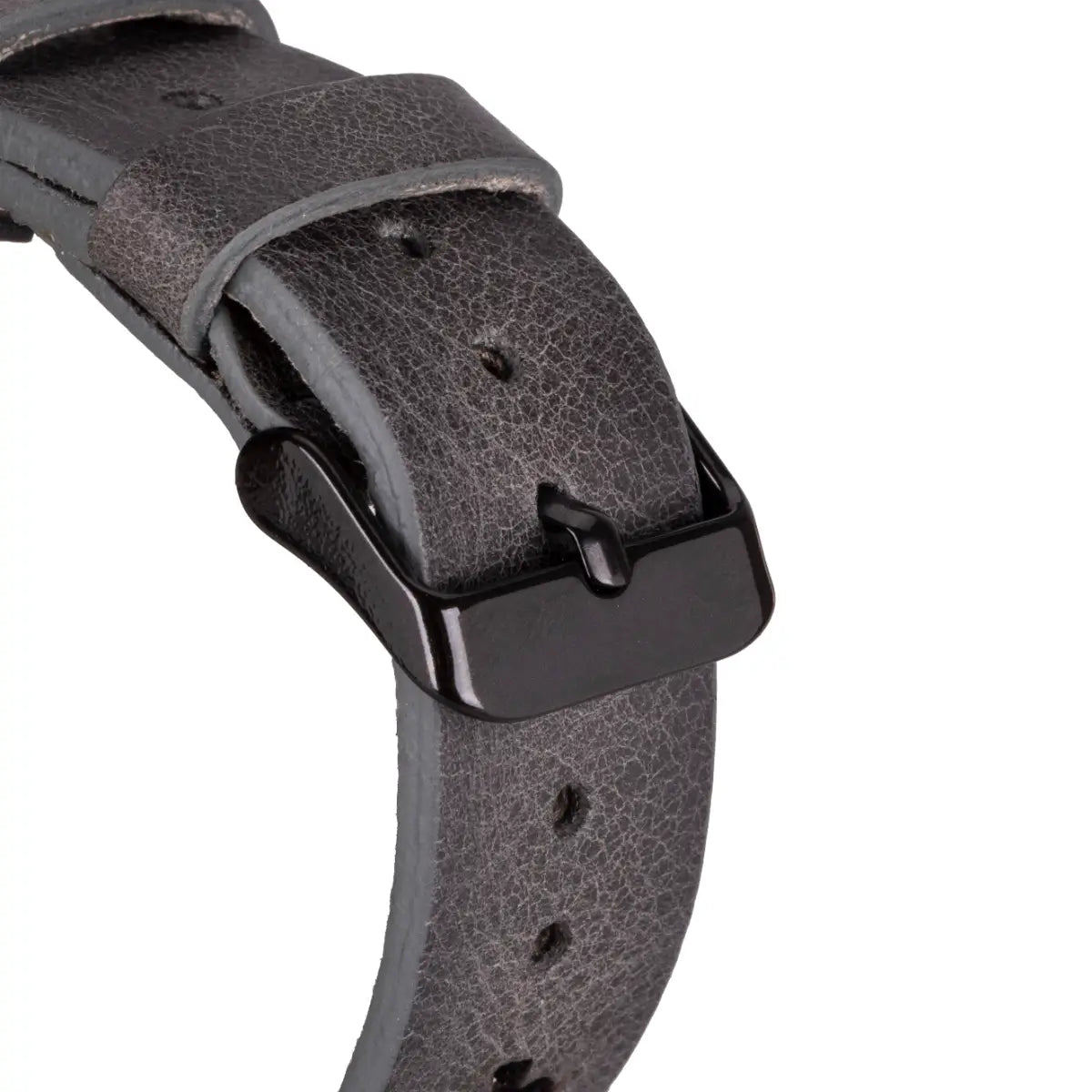 Burnished Gray Leather Sport Apple Watch Band