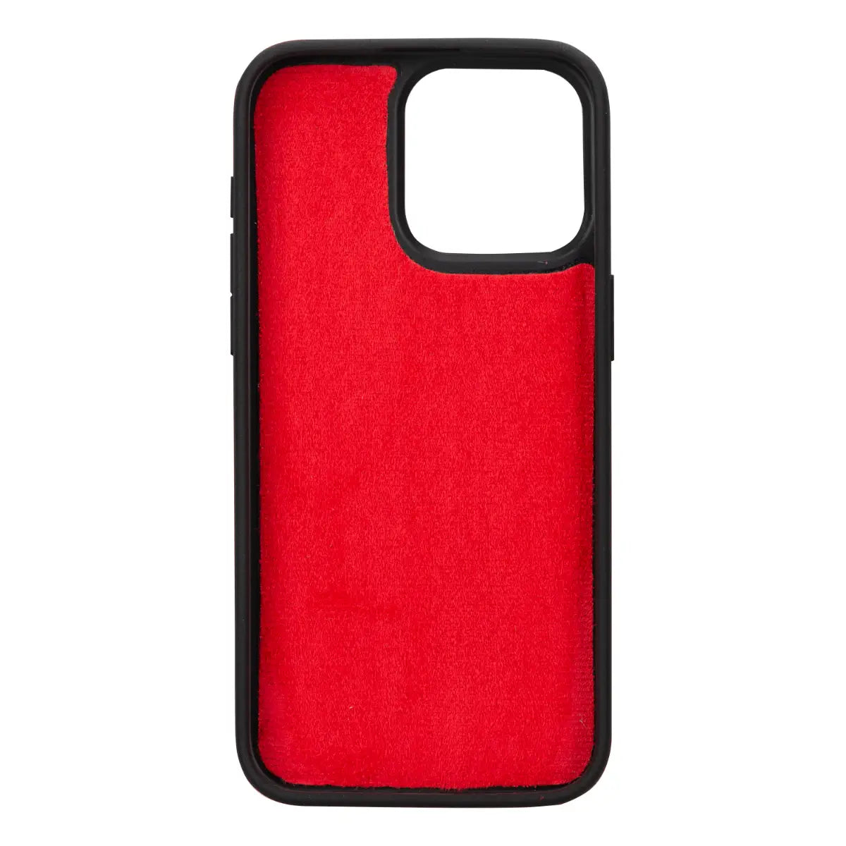 Burnished Red Leather Wallet Case for iPhone 15 Pro Max