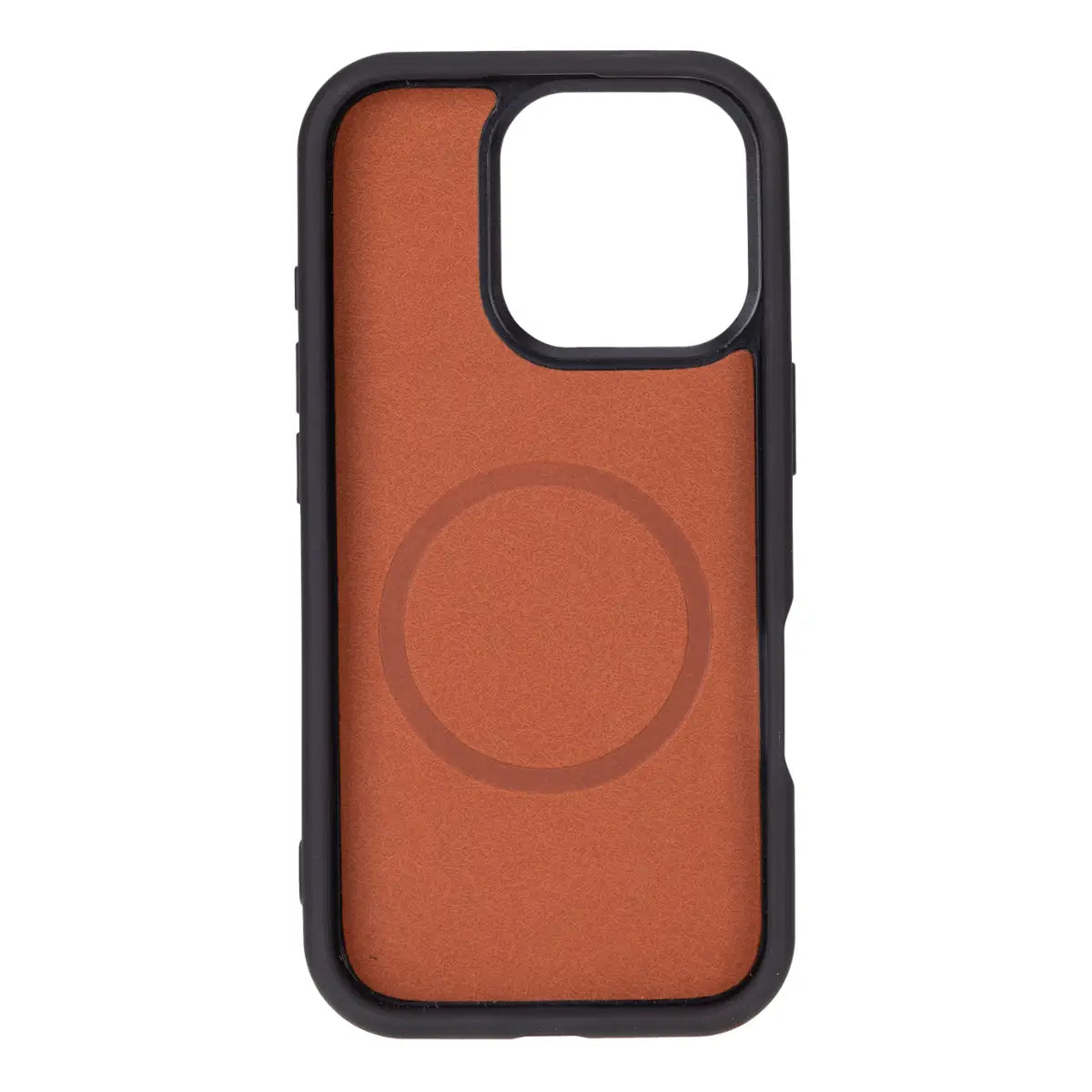 Burnished Red Leather Wallet Case for iPhone 16 Pro