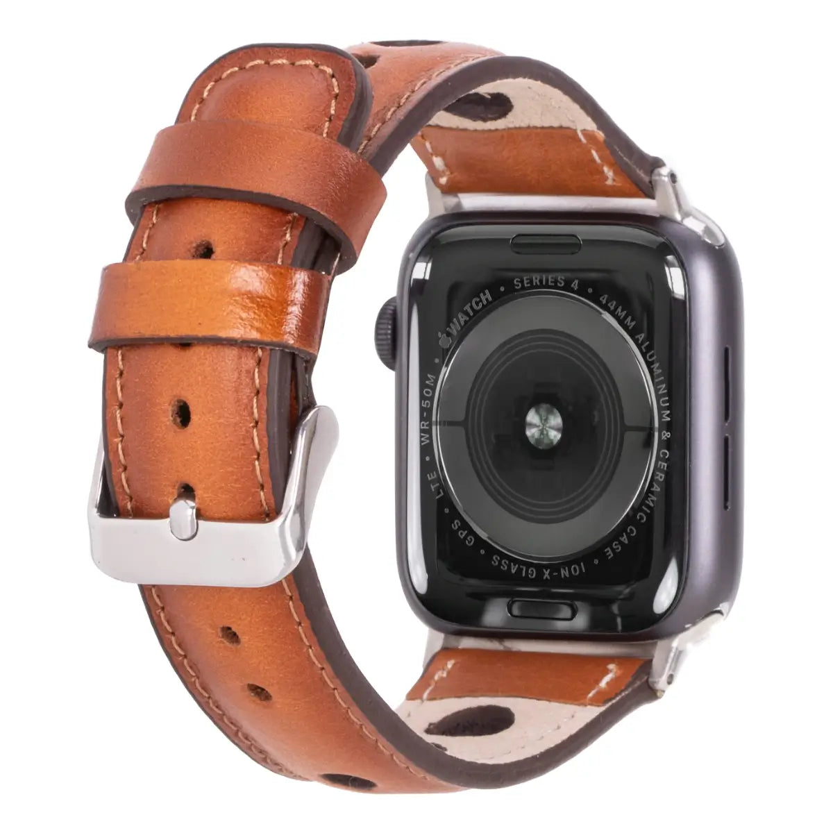 Burnished Tan Leather Rally Apple Watch Band