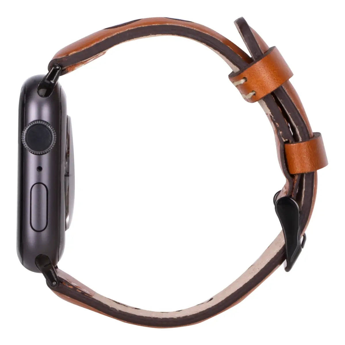 Burnished Tan Leather Rally Apple Watch Band