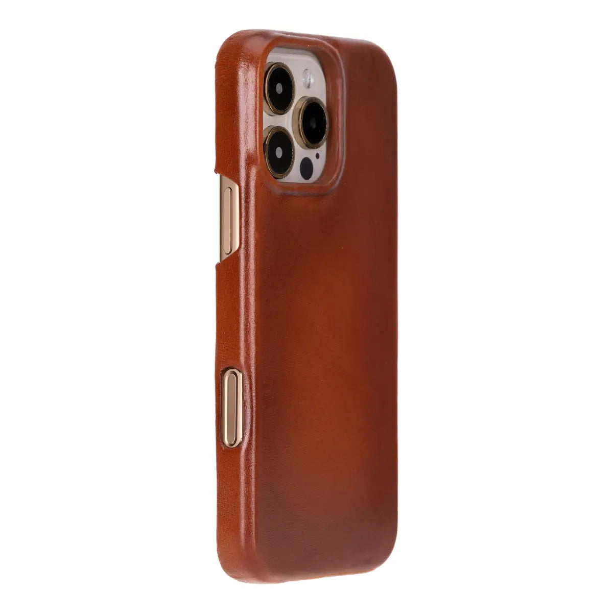 Burnished Tan Leather iPhone 16 Pro Max Prestige Wallet Case