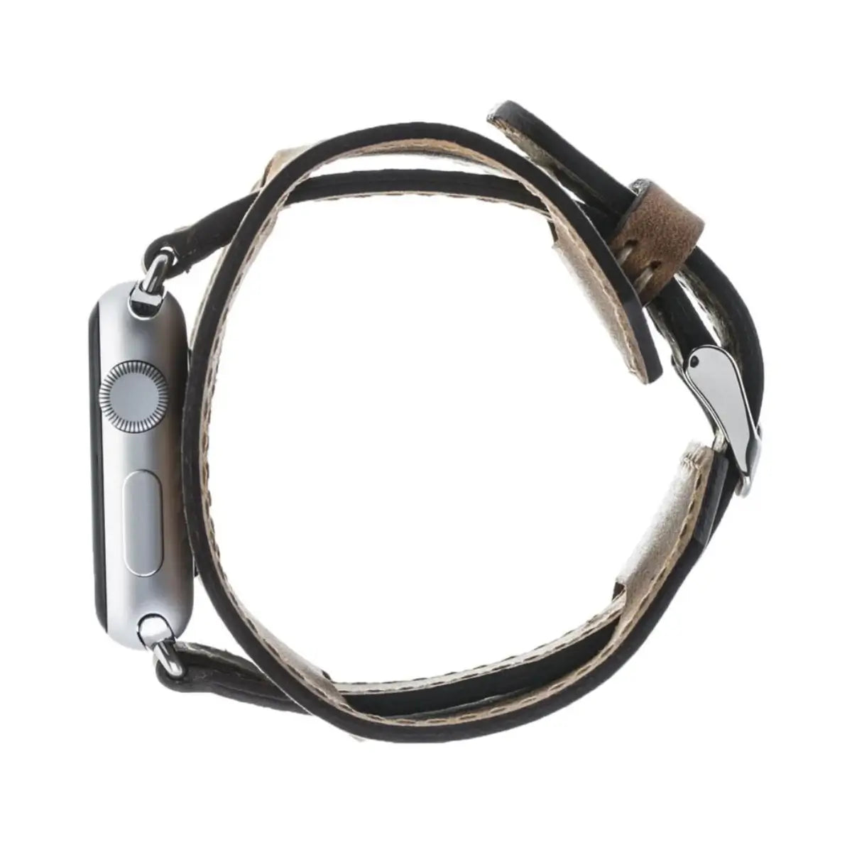 Camel Brown Leather Apple Watch Band