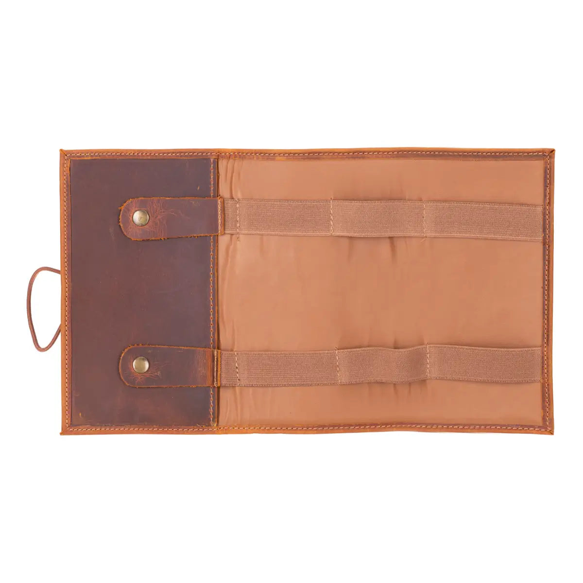 Camel Brown Leather Cable Organizer