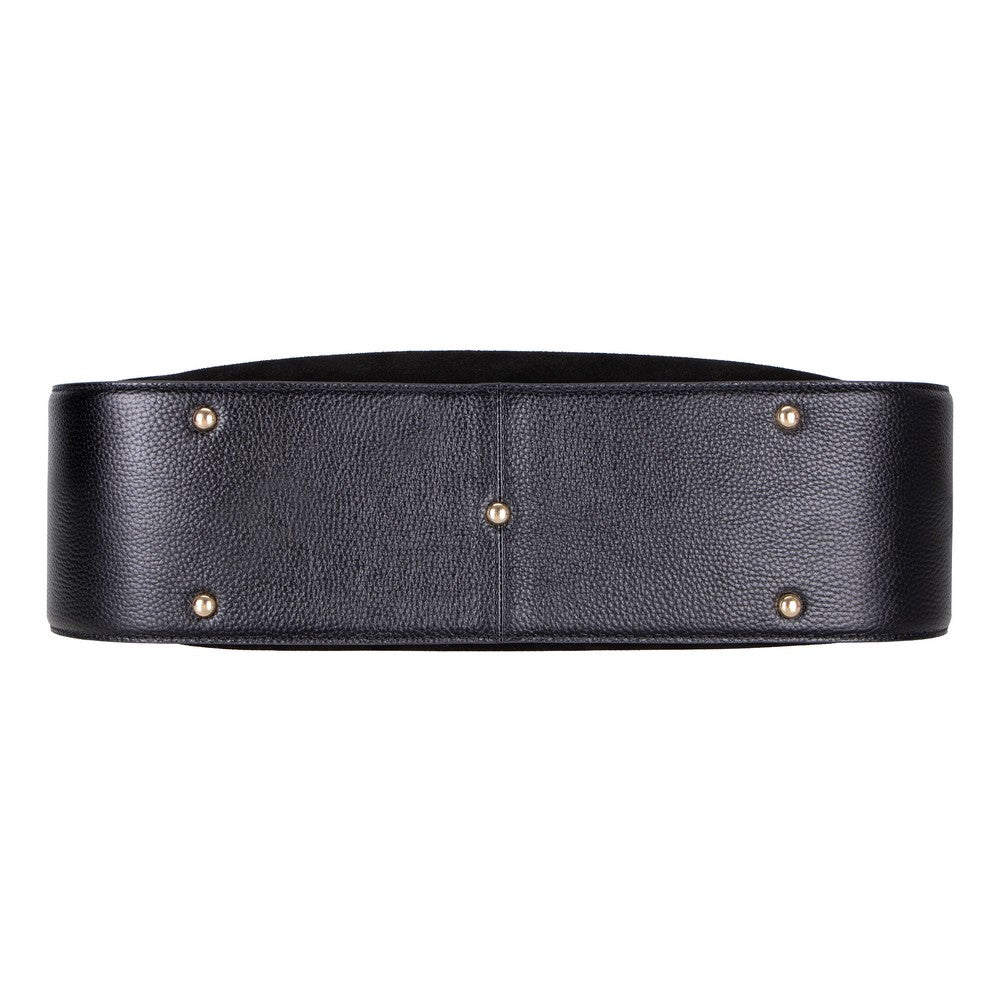 Carina Suede Leather Women's Bag Black