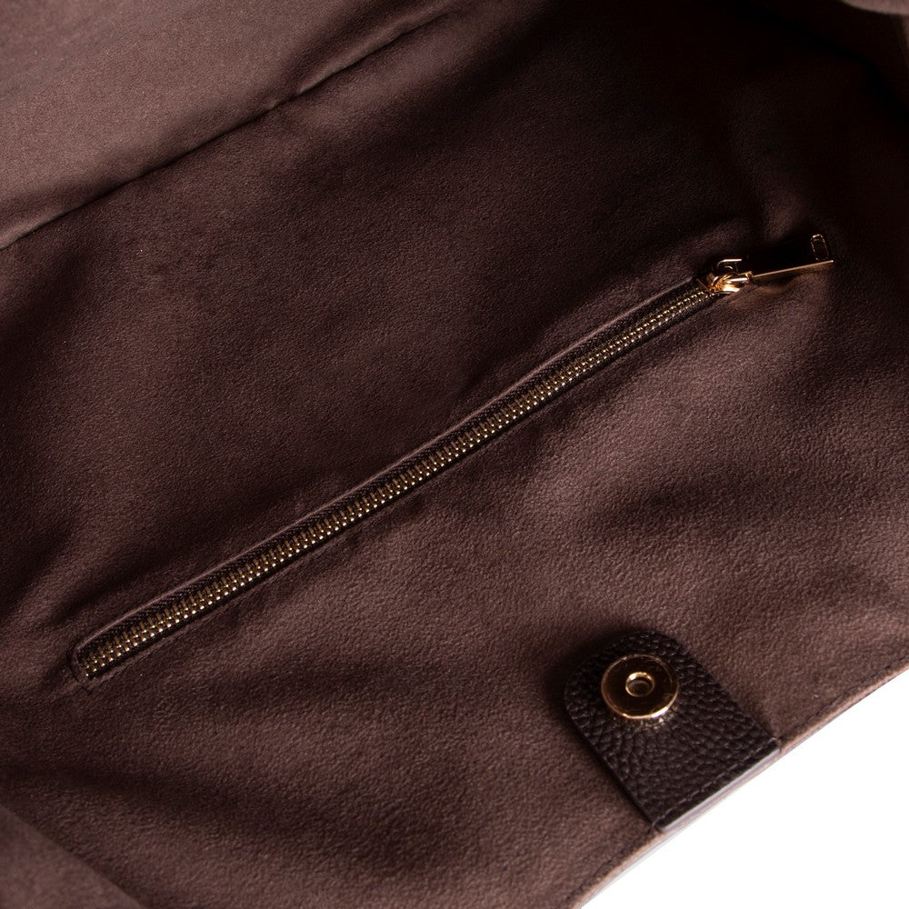 Carina Suede Leather Women's Bag Brown