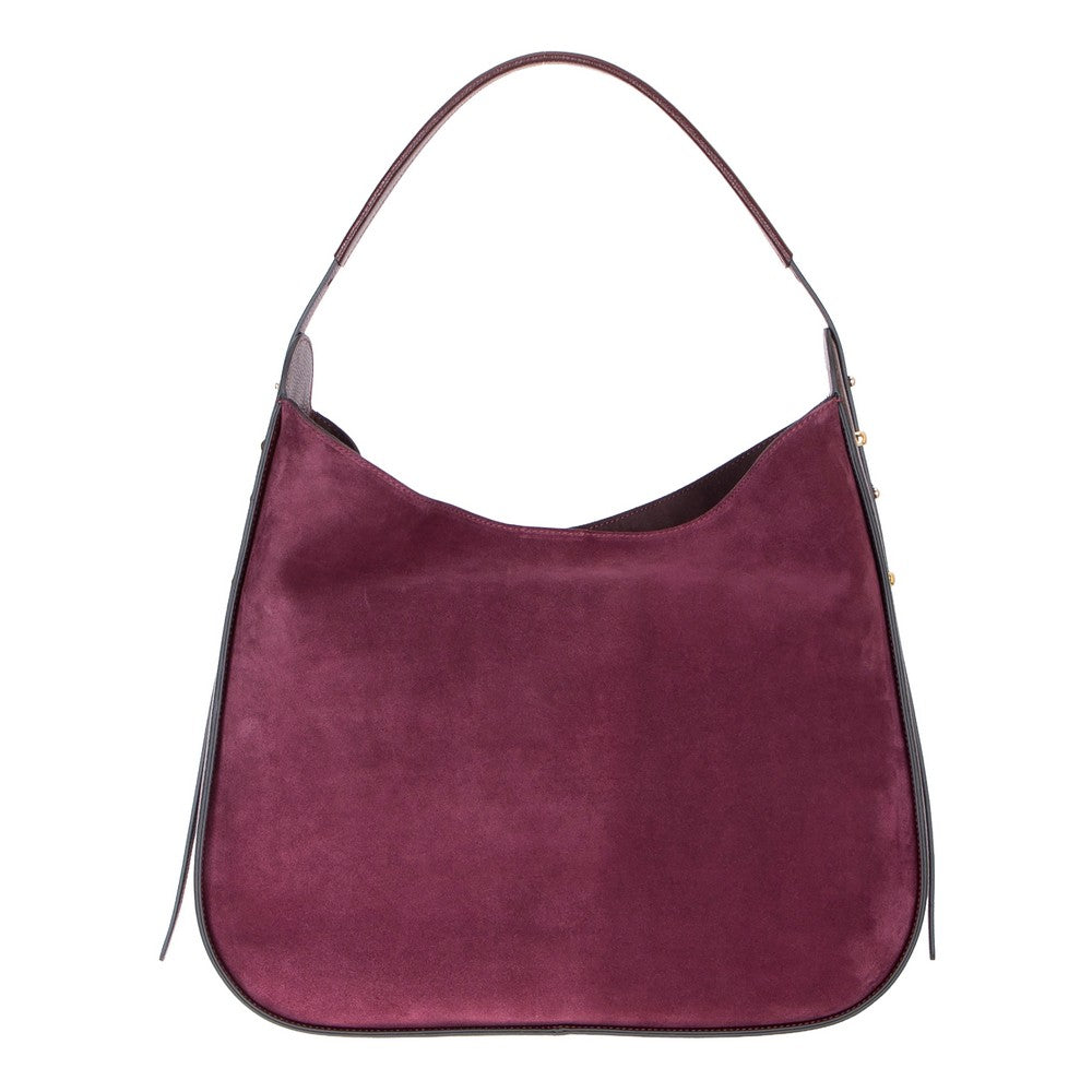 Carina Suede Leather Women's Bag Burgundy