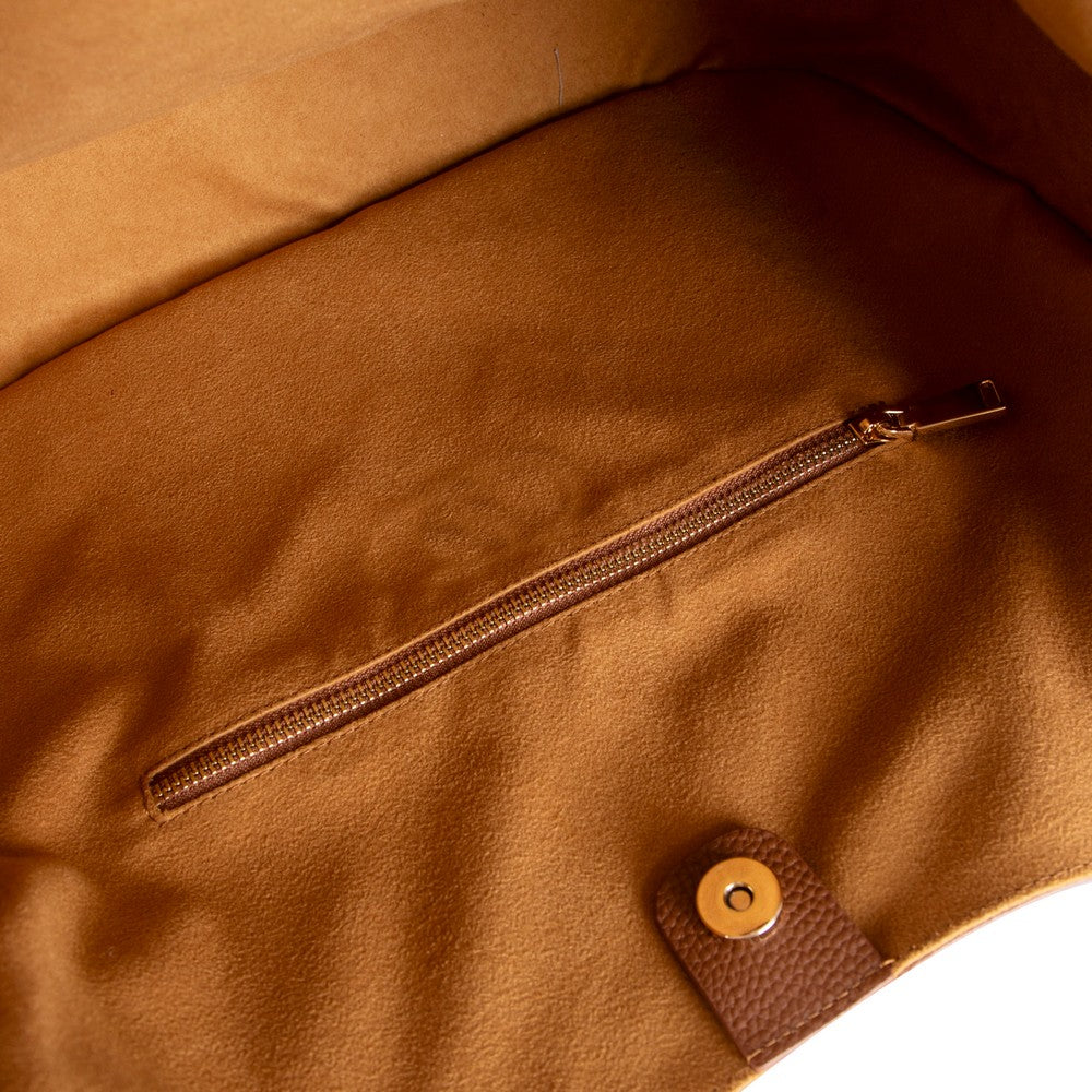 Carina Suede Leather Women's Bag Tan