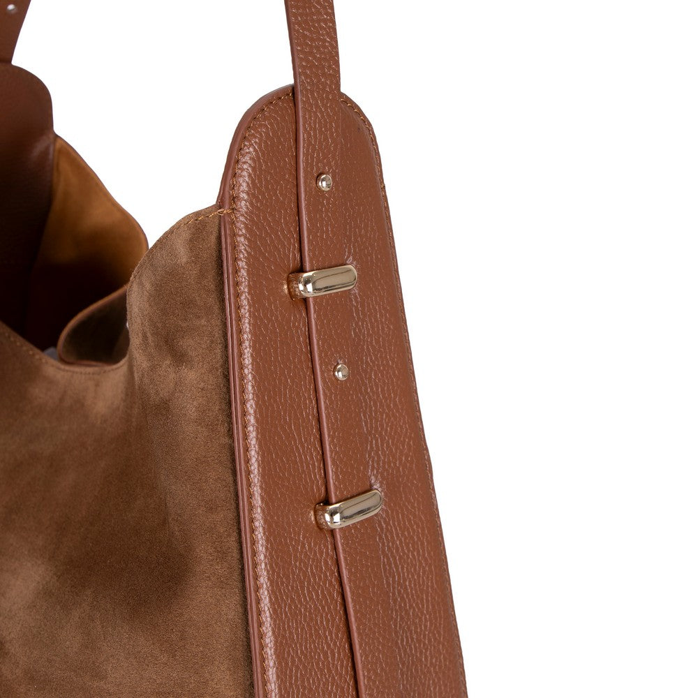 Carina Suede Leather Women's Bag Tan