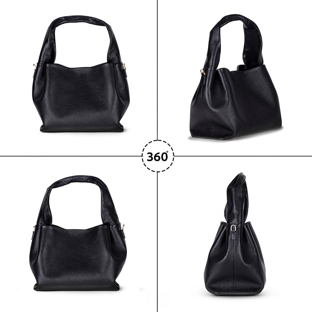 Cortina Women's Leather Bag - Black