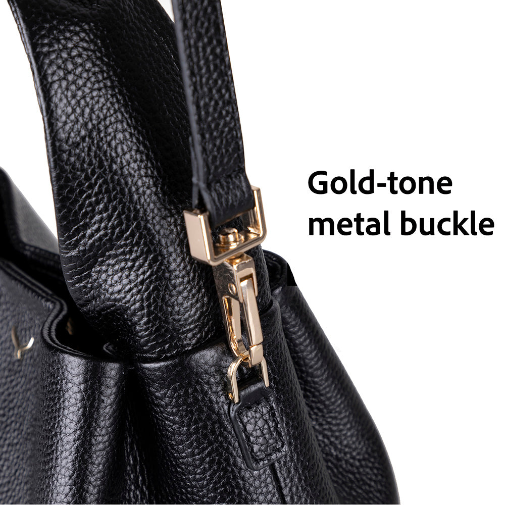 Cortina Women's Leather Bag - Black