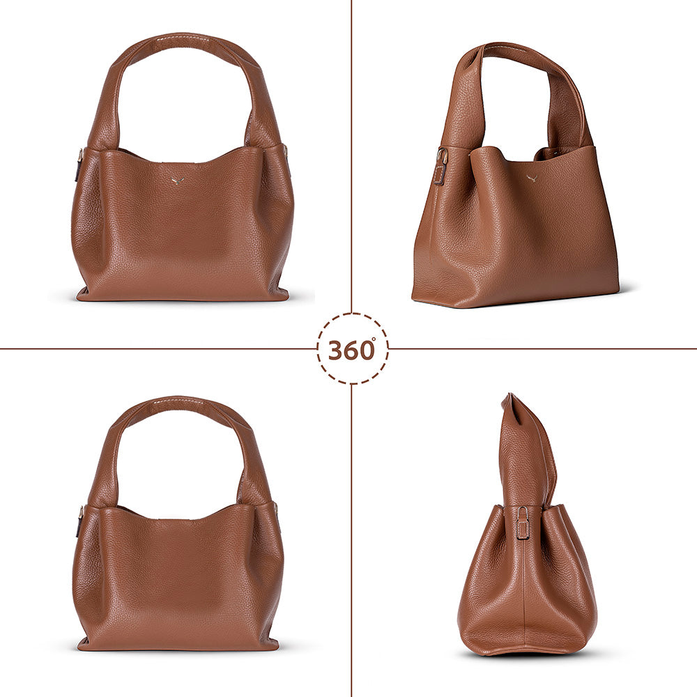Cortina Women's Leather Bag - Tan