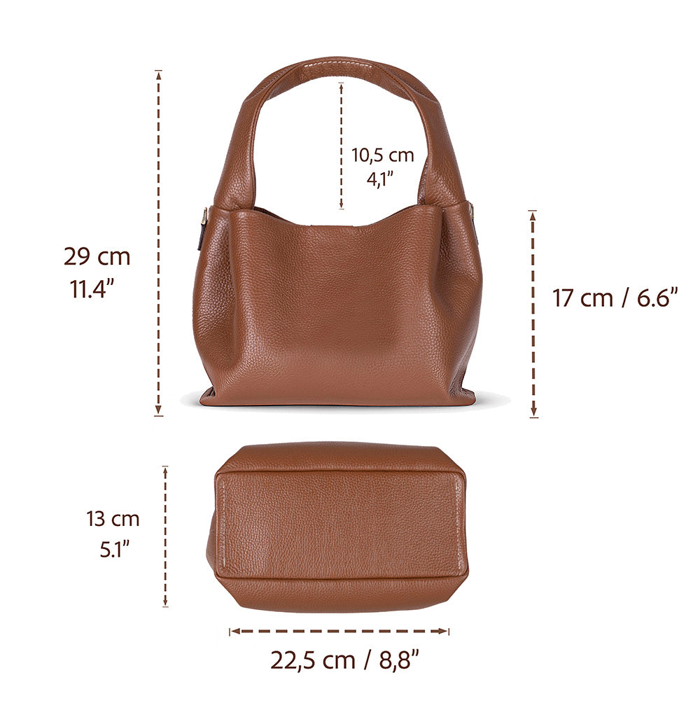 Cortina Women's Leather Bag - Tan