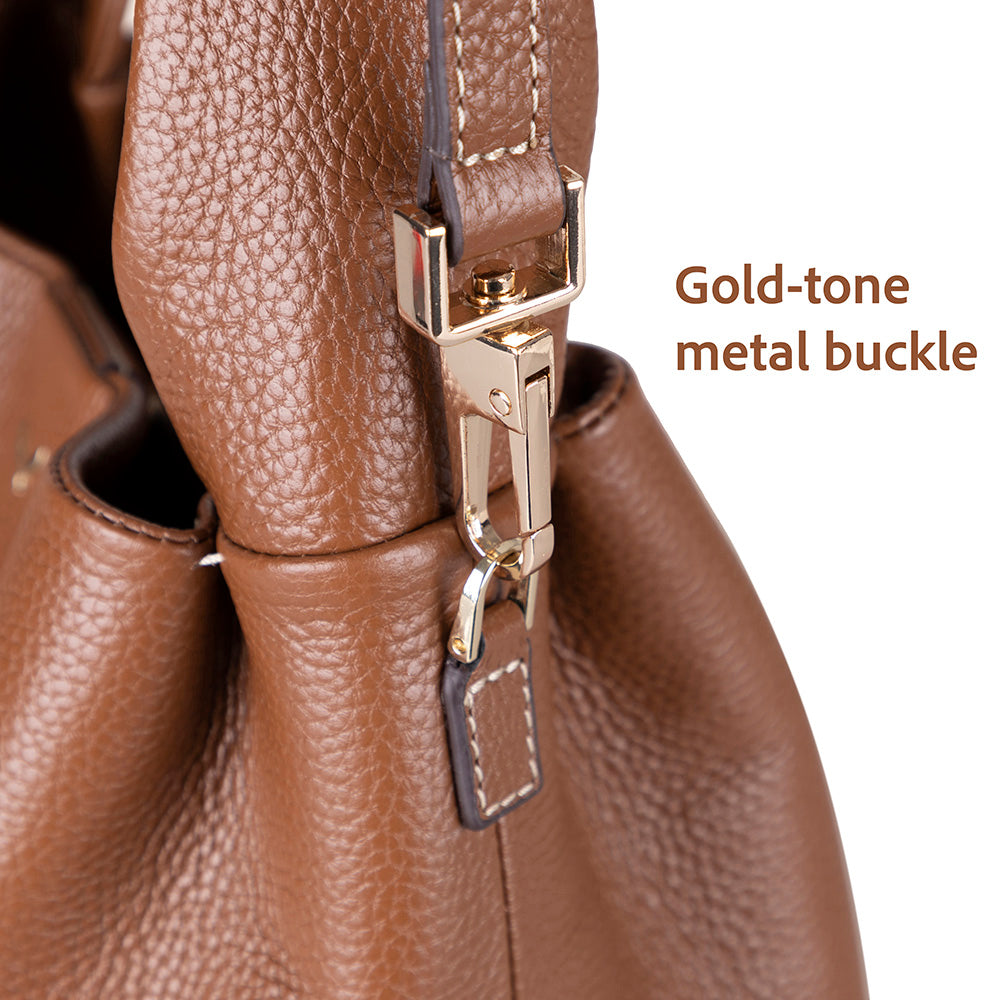 Cortina Women's Leather Bag - Tan