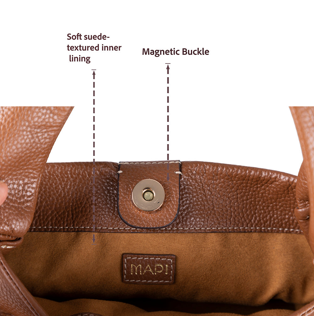 Cortina Women's Leather Bag - Tan