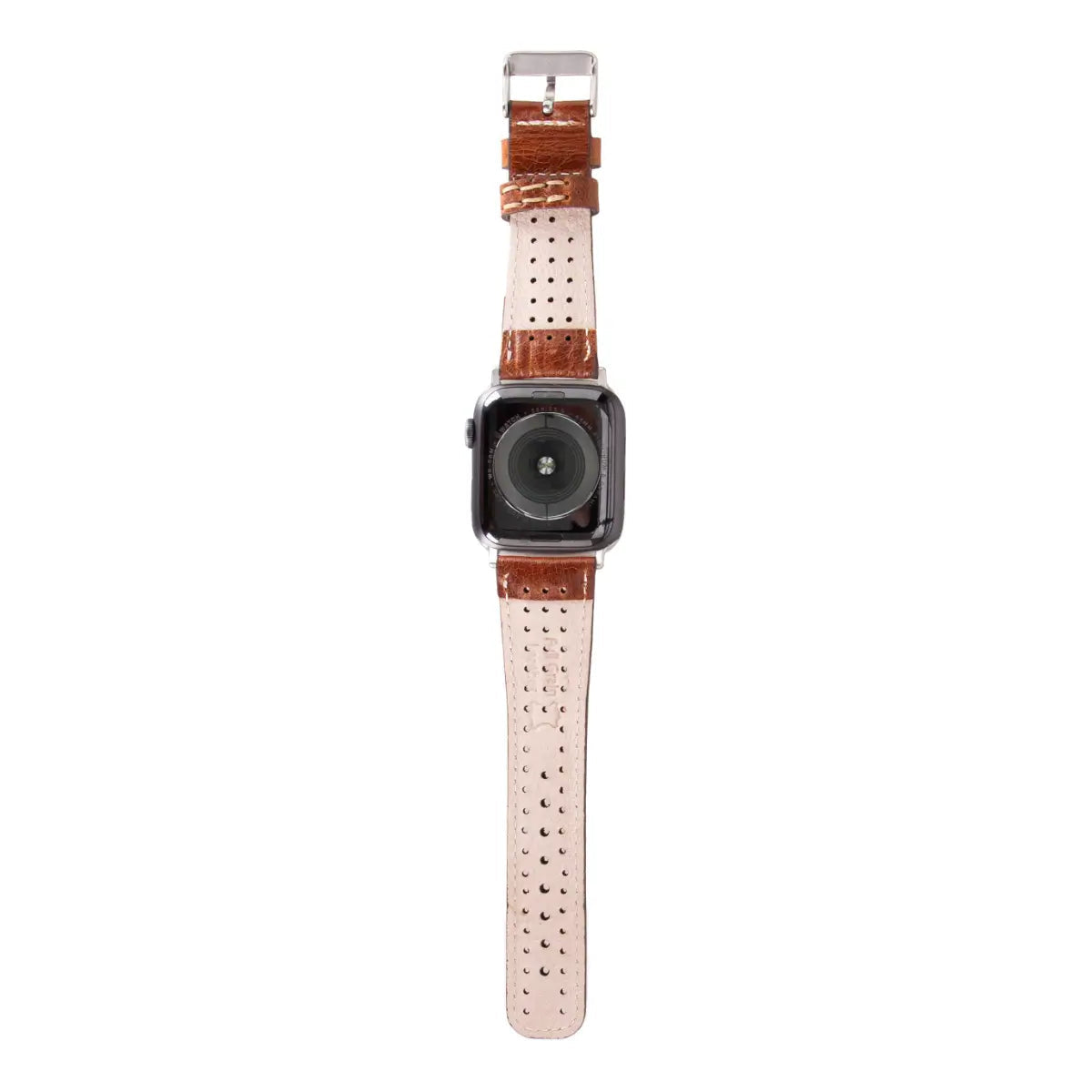 Dark Brown Leather Rally Apple Watch Band