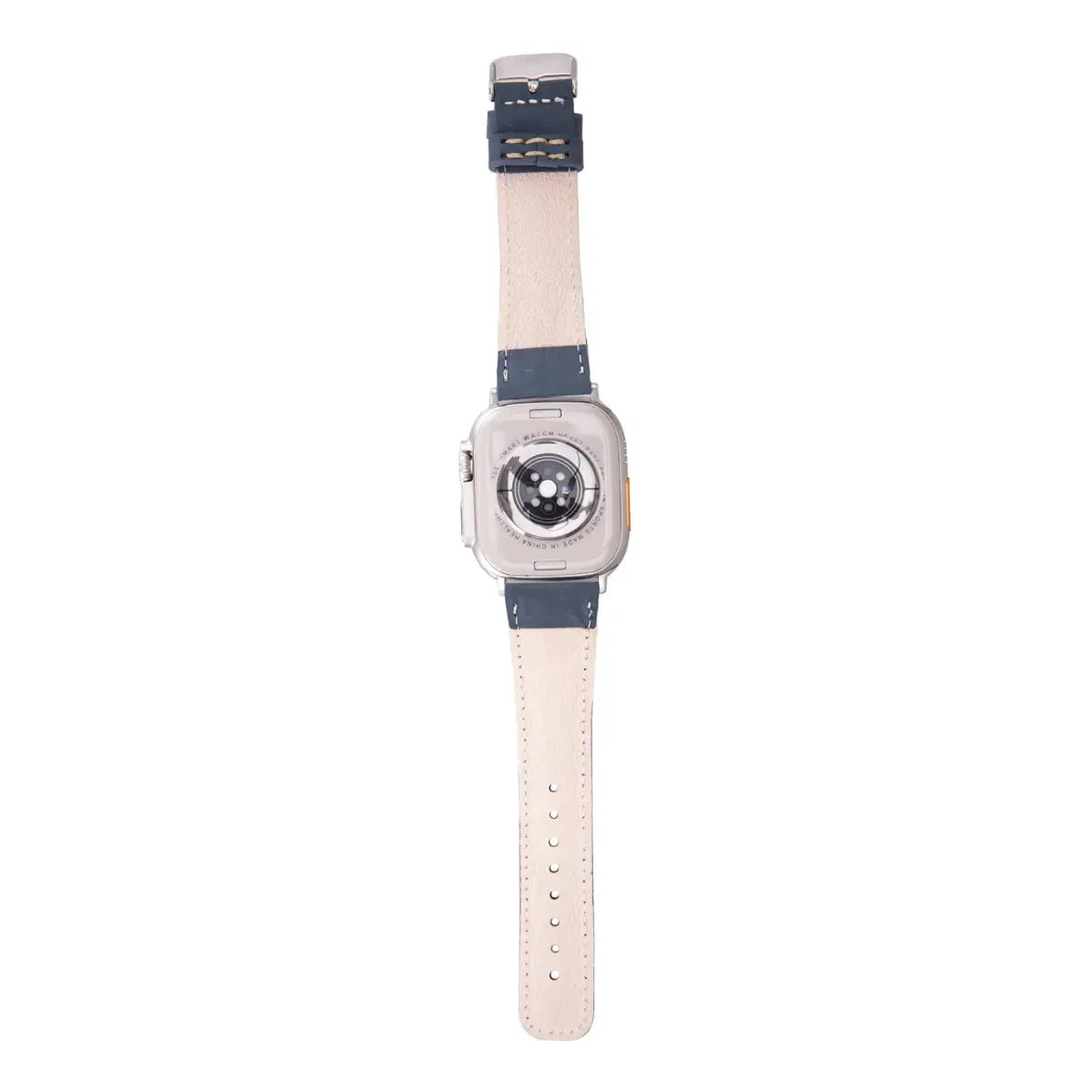 Distressed Blue Leather Classic Apple Watch Band