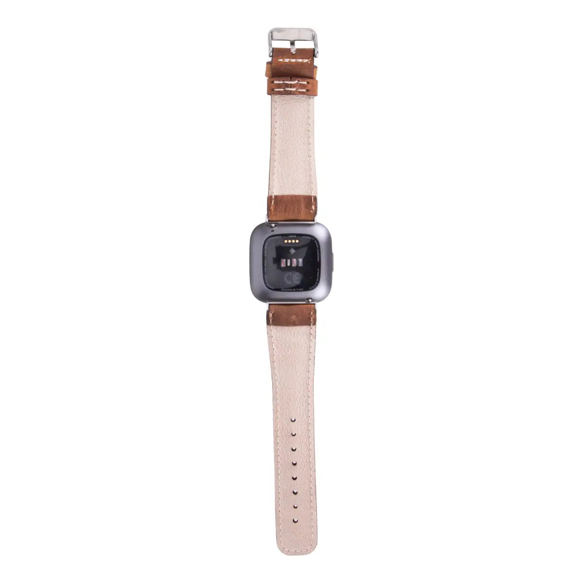 Distressed Brown Leather Fitbit Watch Band