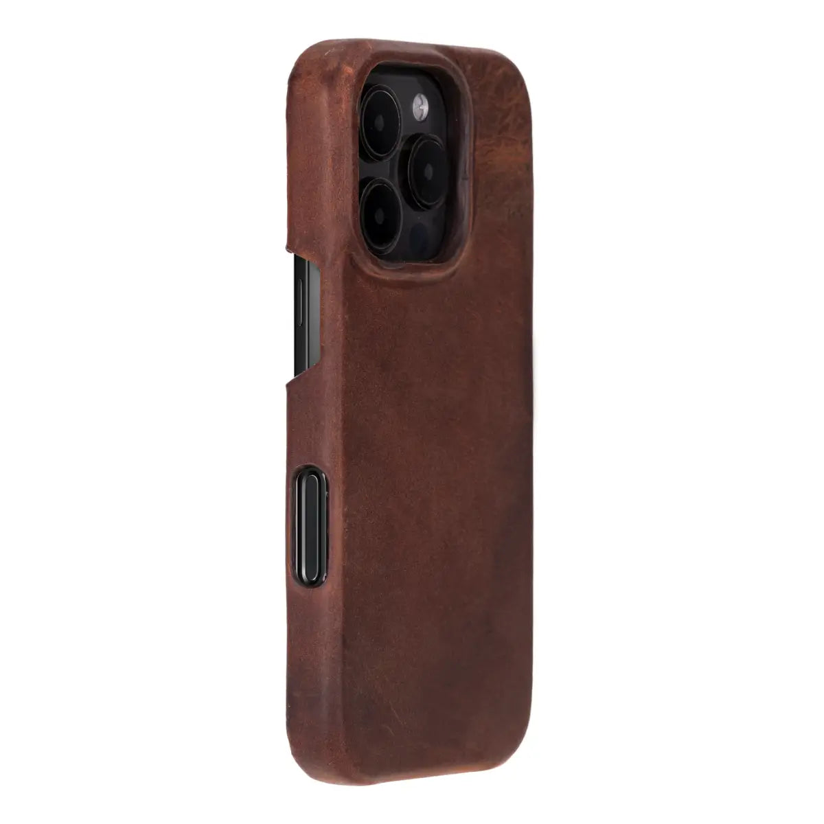 Distressed Brown Leather Prestige Wallet Case for iPhone 16 Pro