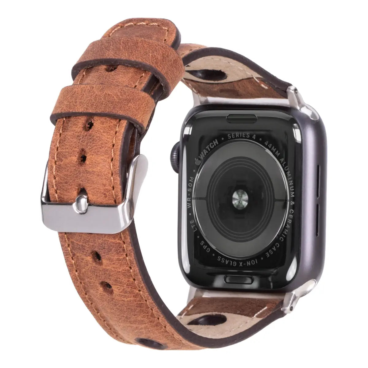 Distressed Brown Leather Rally Apple Watch Band