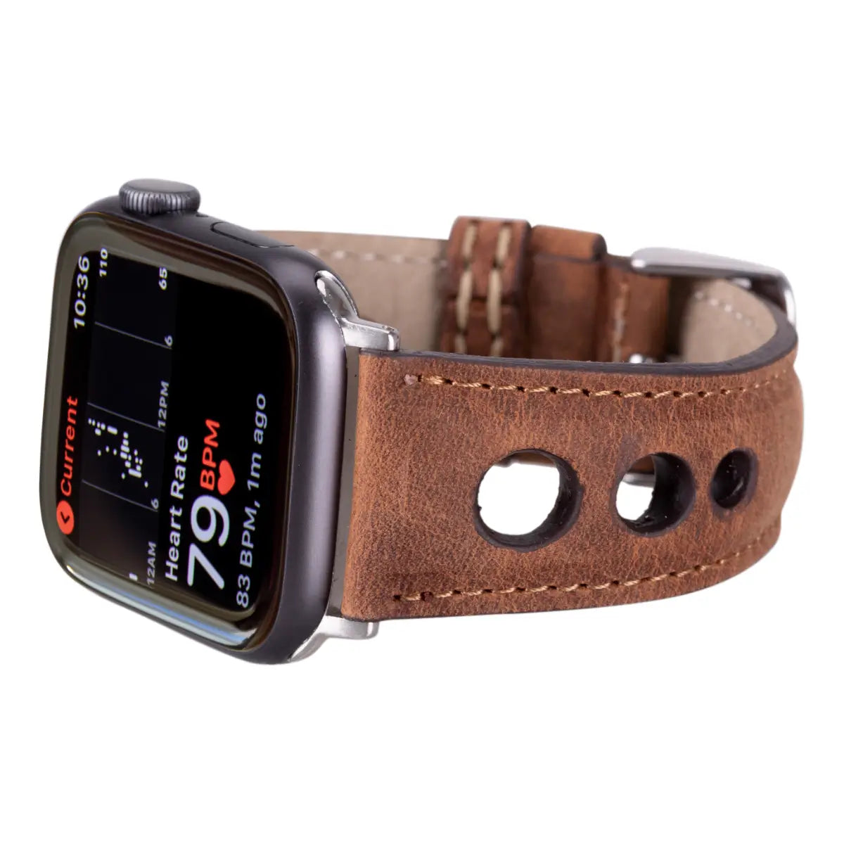 Distressed Brown Leather Rally Apple Watch Band