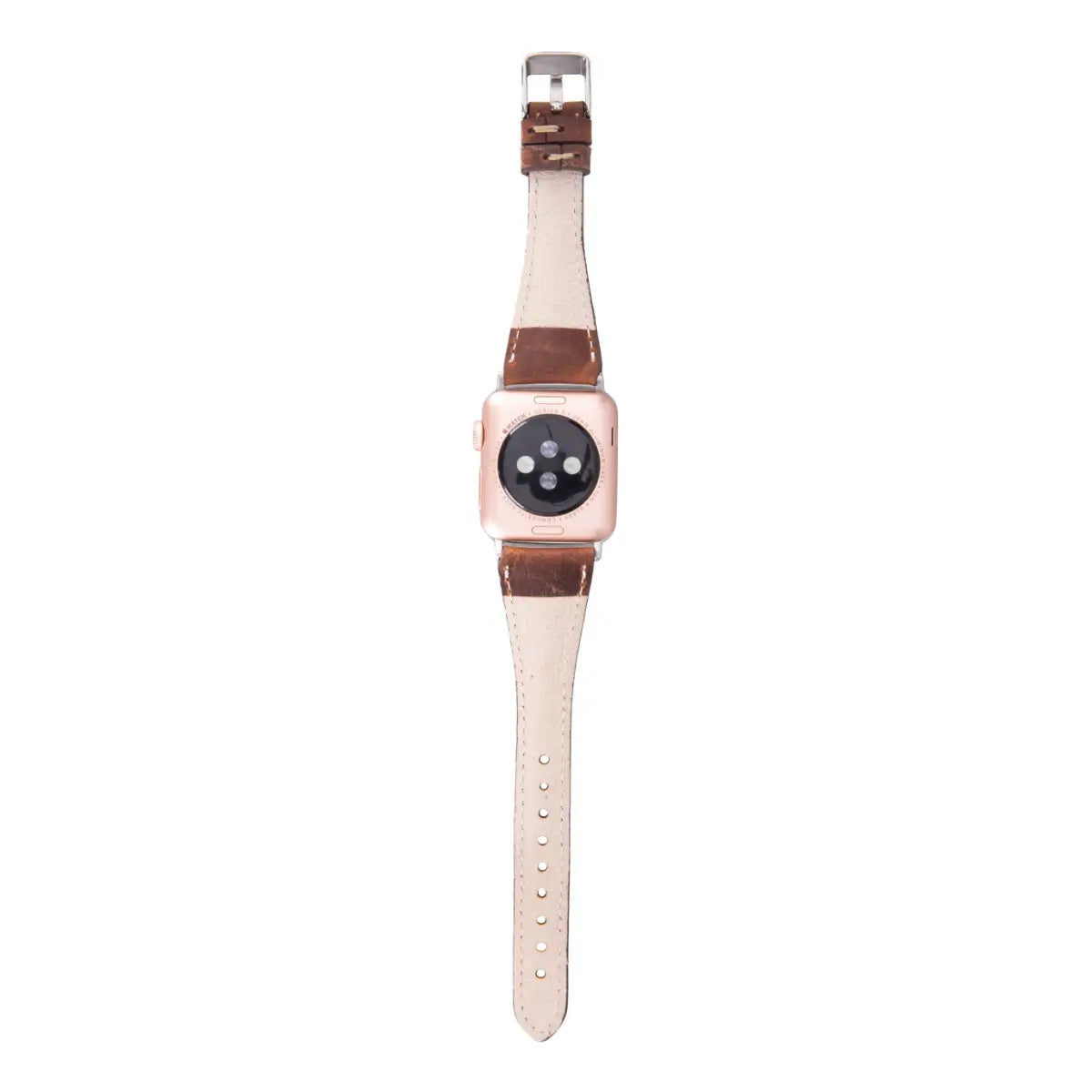 Distressed Brown Leather Slim Apple Watch Band
