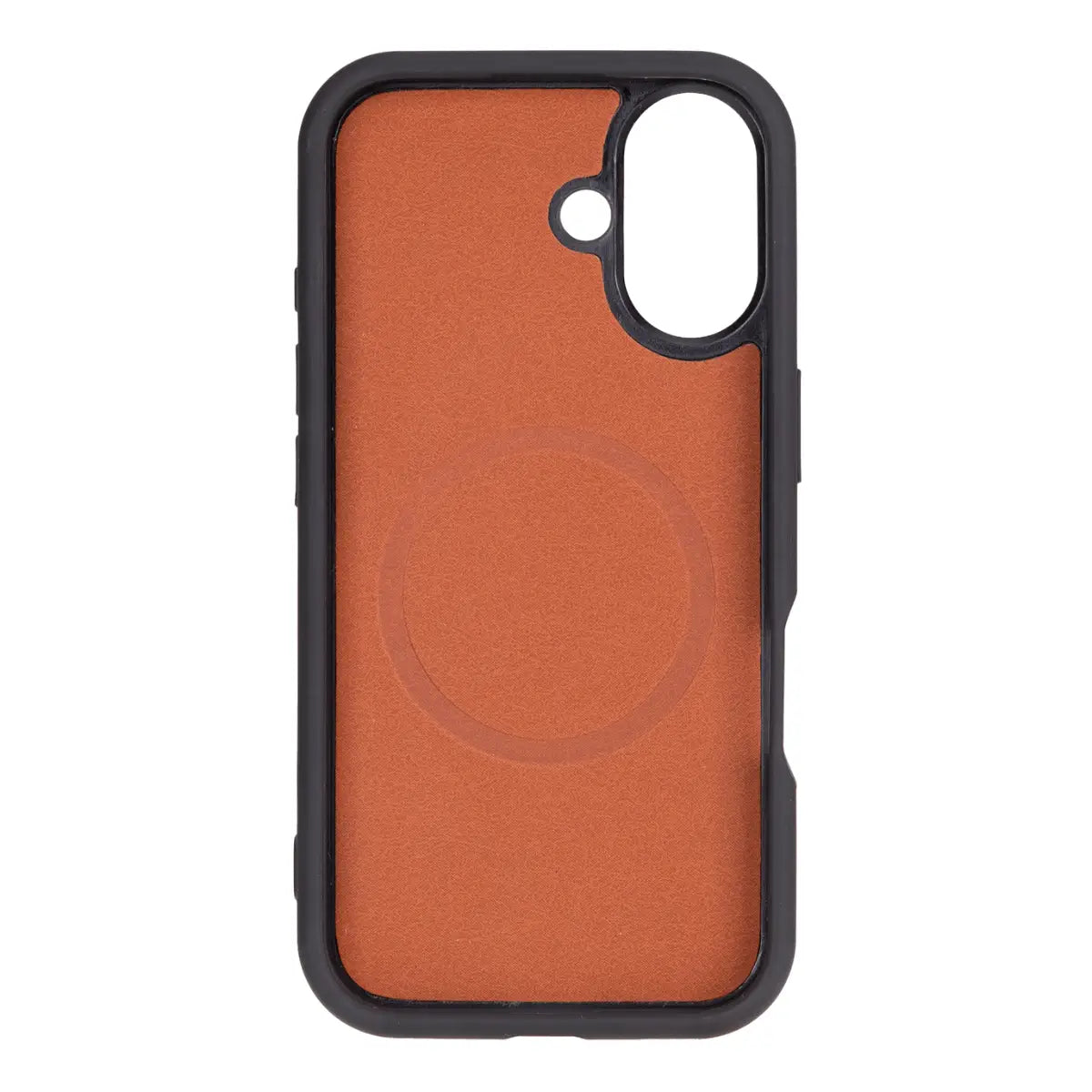 Distressed Brown Leather Wallet Case for iPhone 16