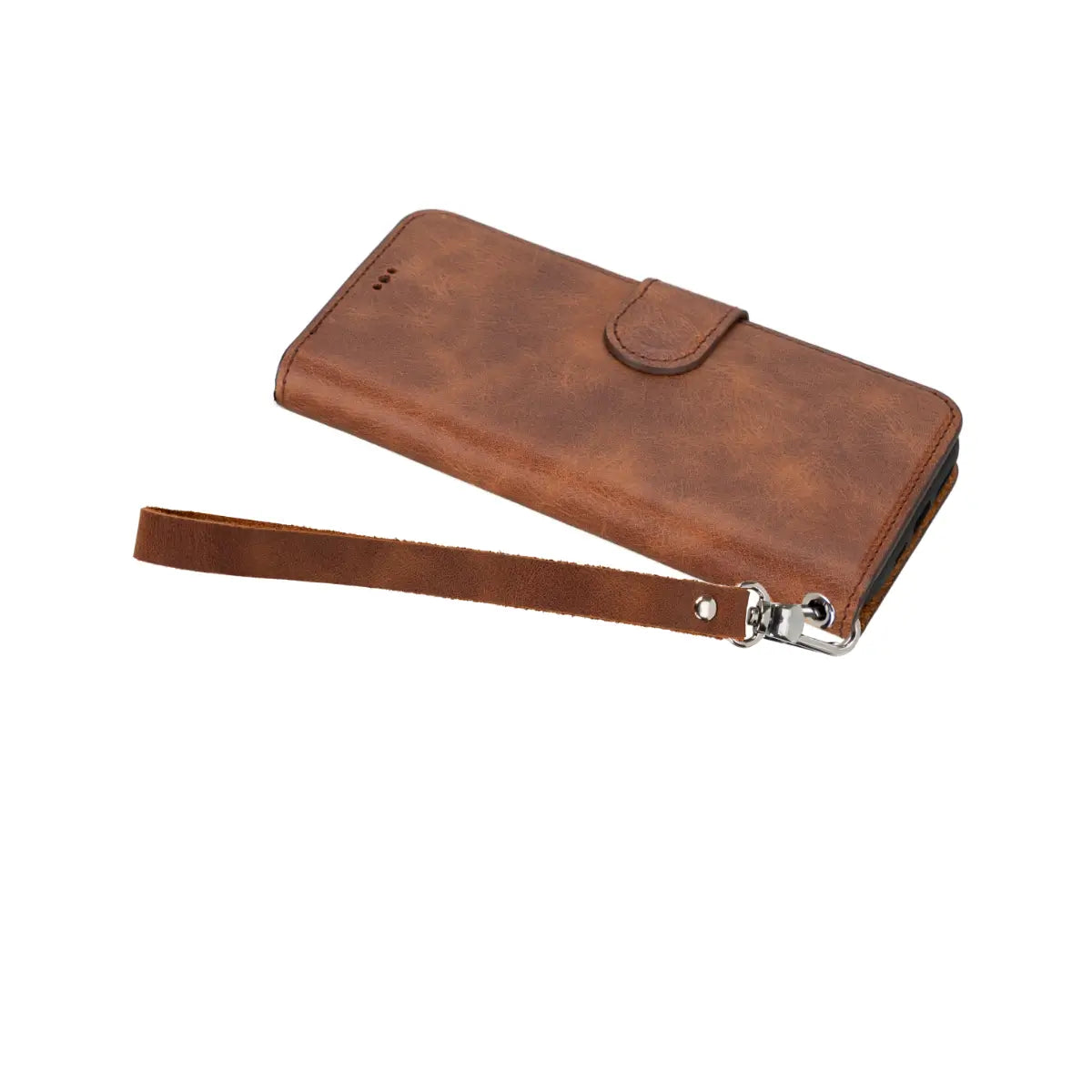 Distressed Brown Leather Wrist Strap