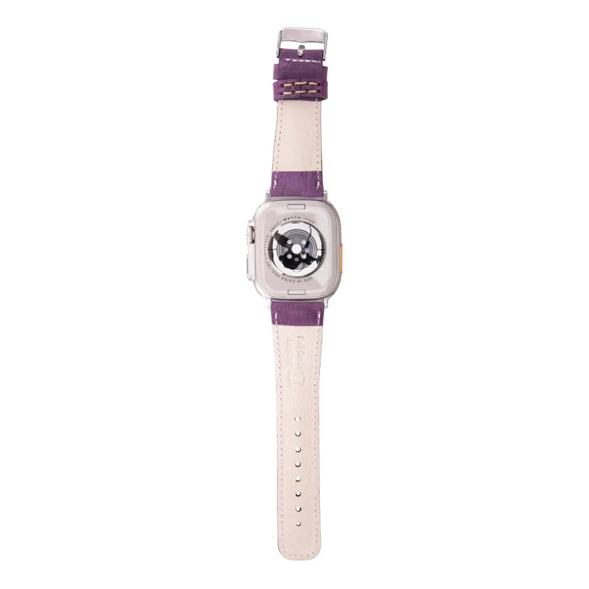 Distressed Purple Leather Classic Apple Watch Band