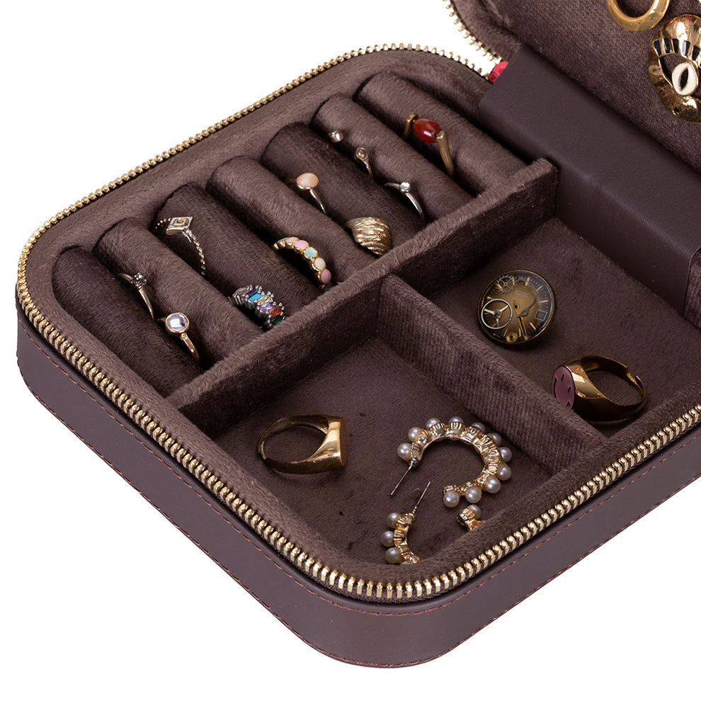 Leather Jewelry Box-Espresso