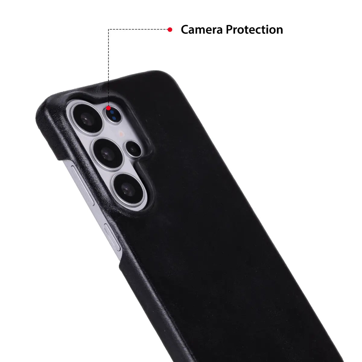 Galaxy S26 Ultra Leather Case – Black (Rivo)
