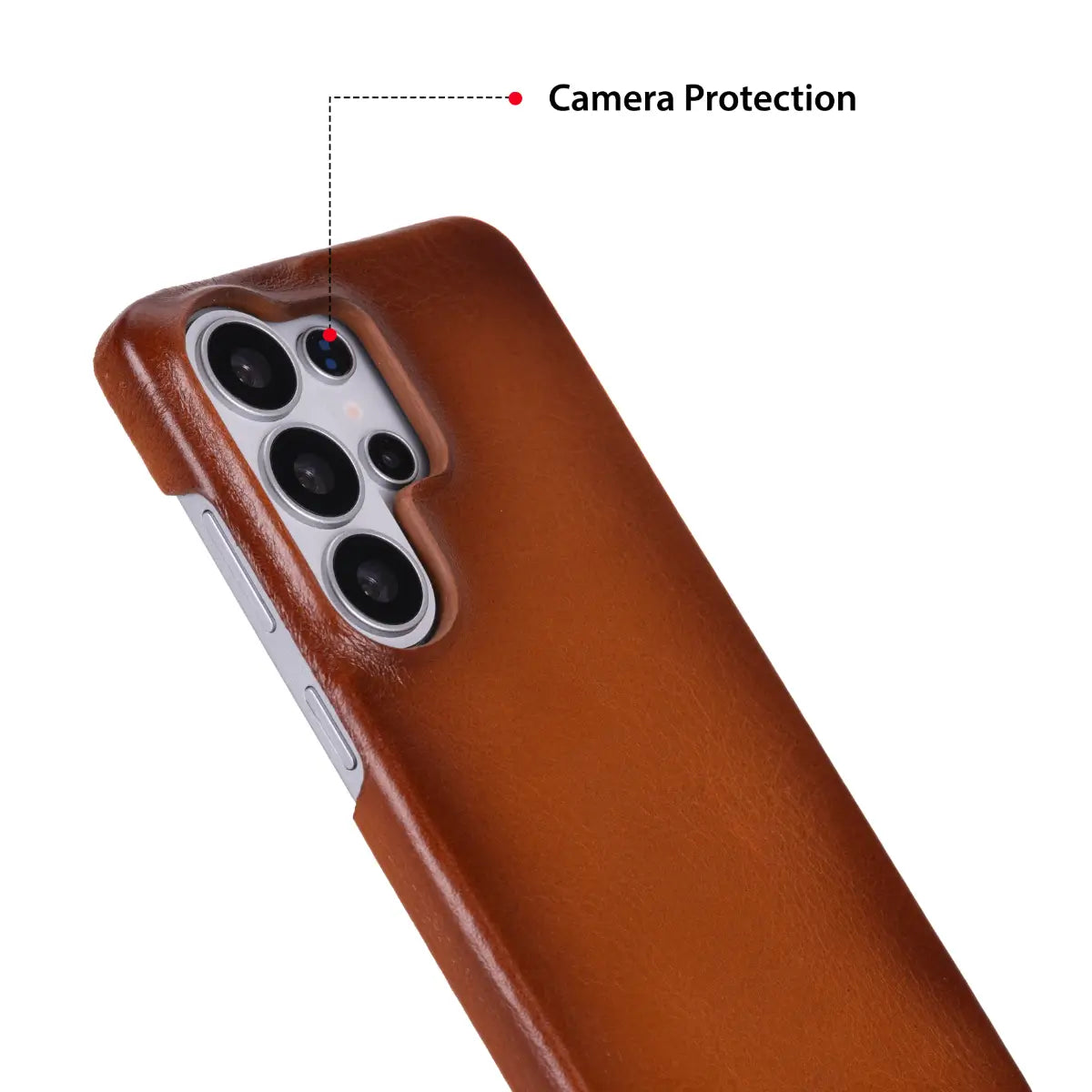 Galaxy S26 Ultra Leather Case – Burnished Tan (Rivo)