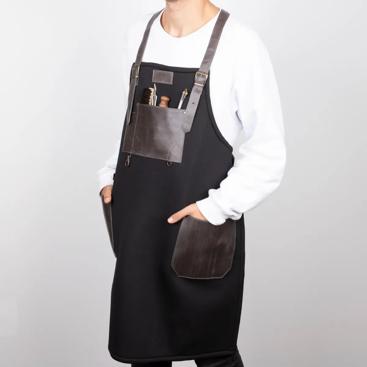 Leather Apron - Black | O2 Leather