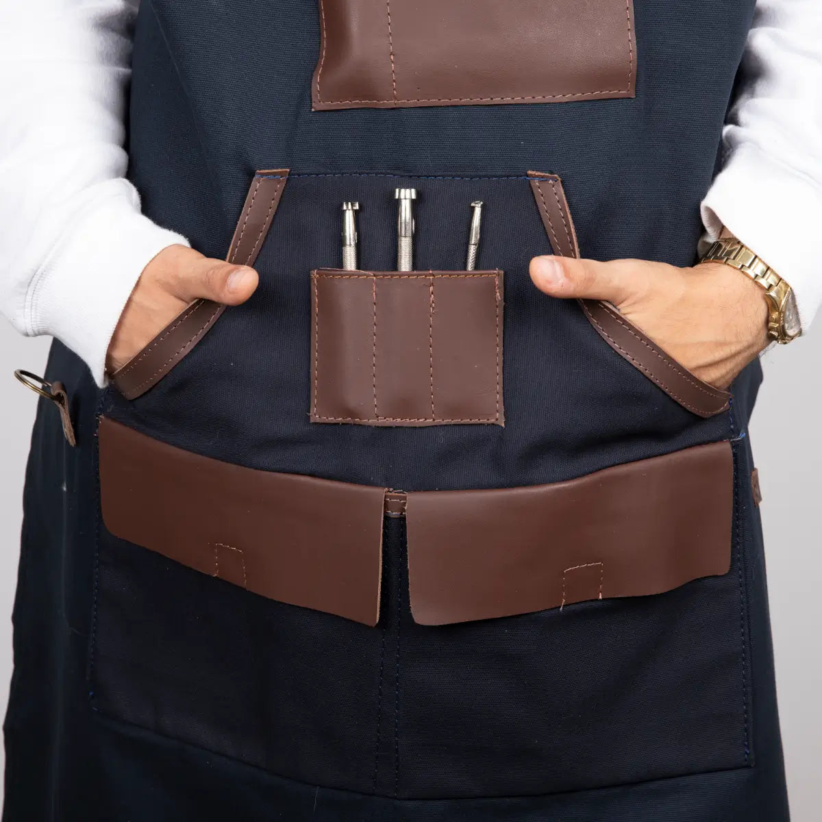 Leather Apron - Blue | O2 Leather