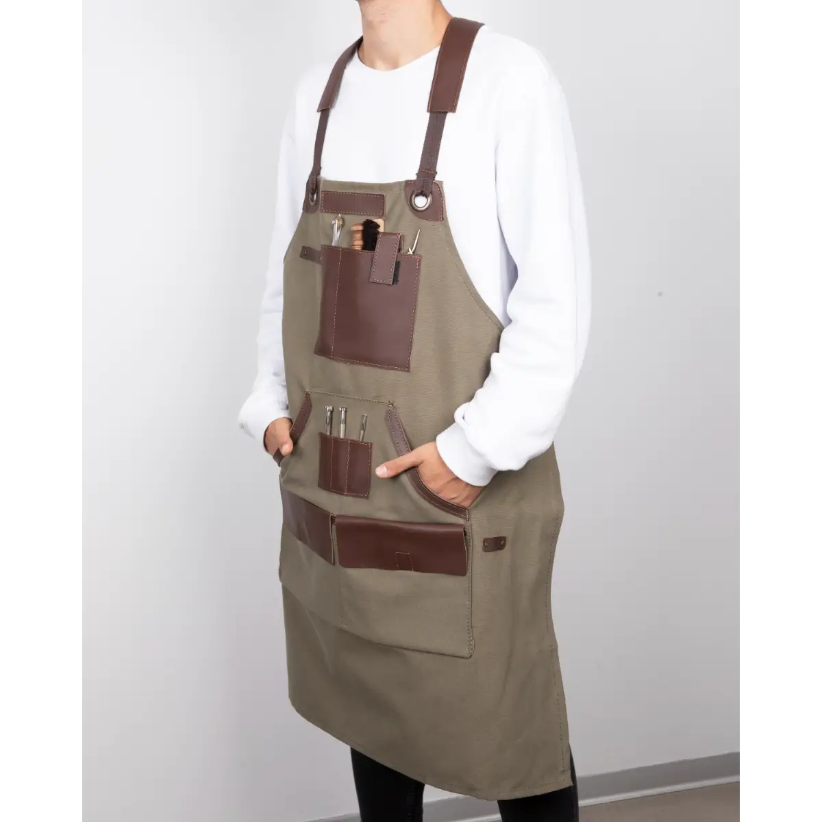 Leather Apron - Brown | O2 Leather