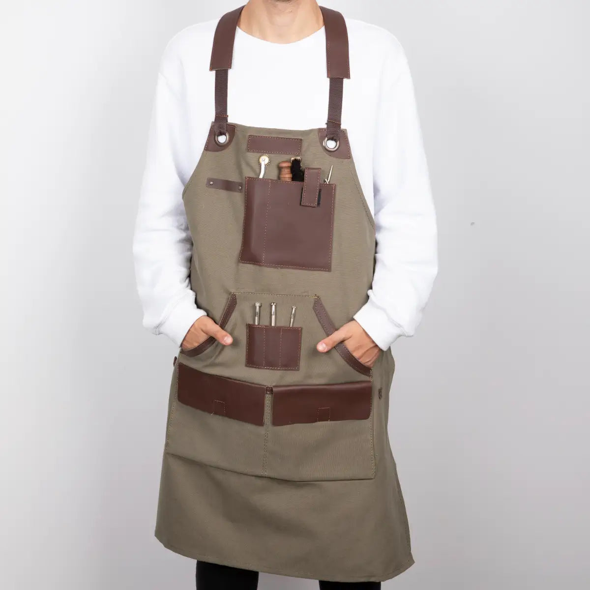 Leather Apron - Brown | O2 Leather