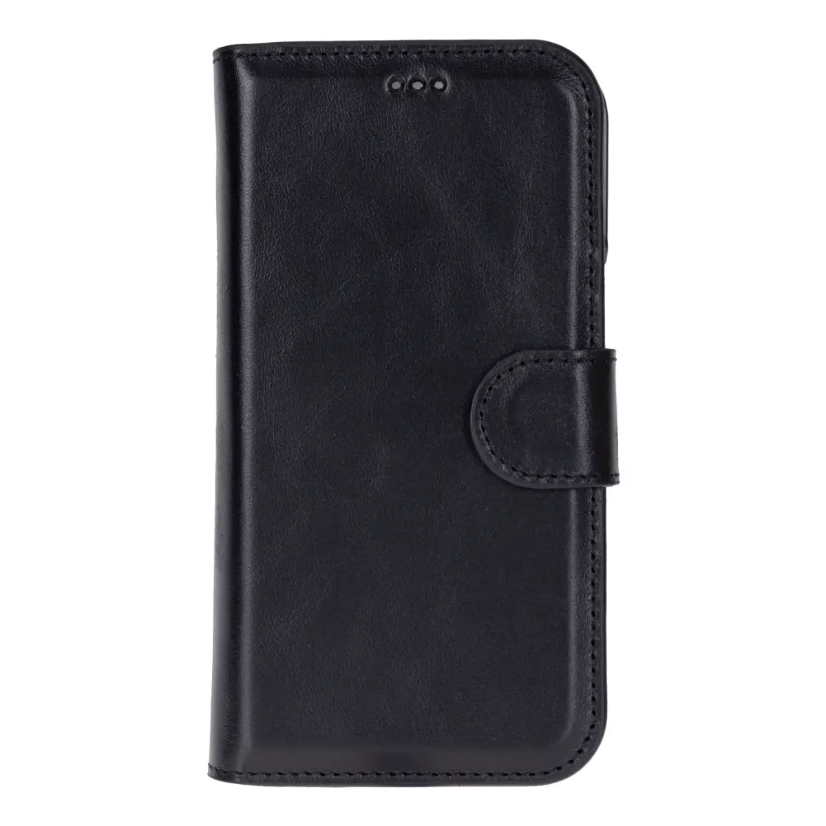 Leather Pixel 10 Pro Fold Folio Case, Black