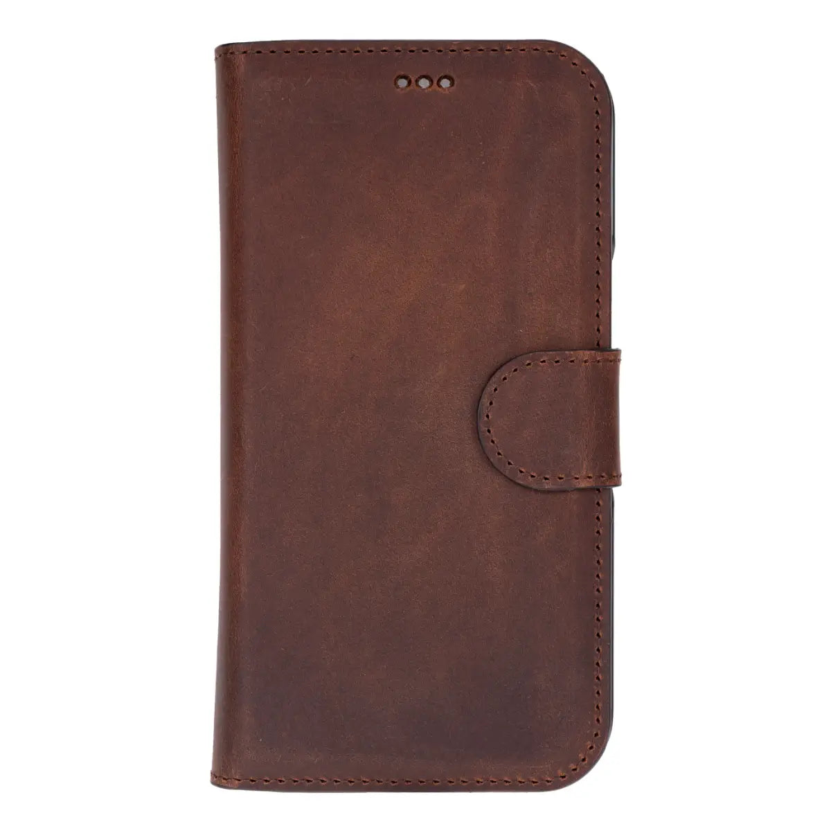 Leather Pixel 10 Pro Fold Folio Case, Distressed Brown
