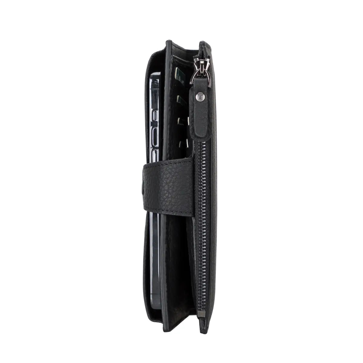 Women's Zipper Wallet-Black (Lozan)