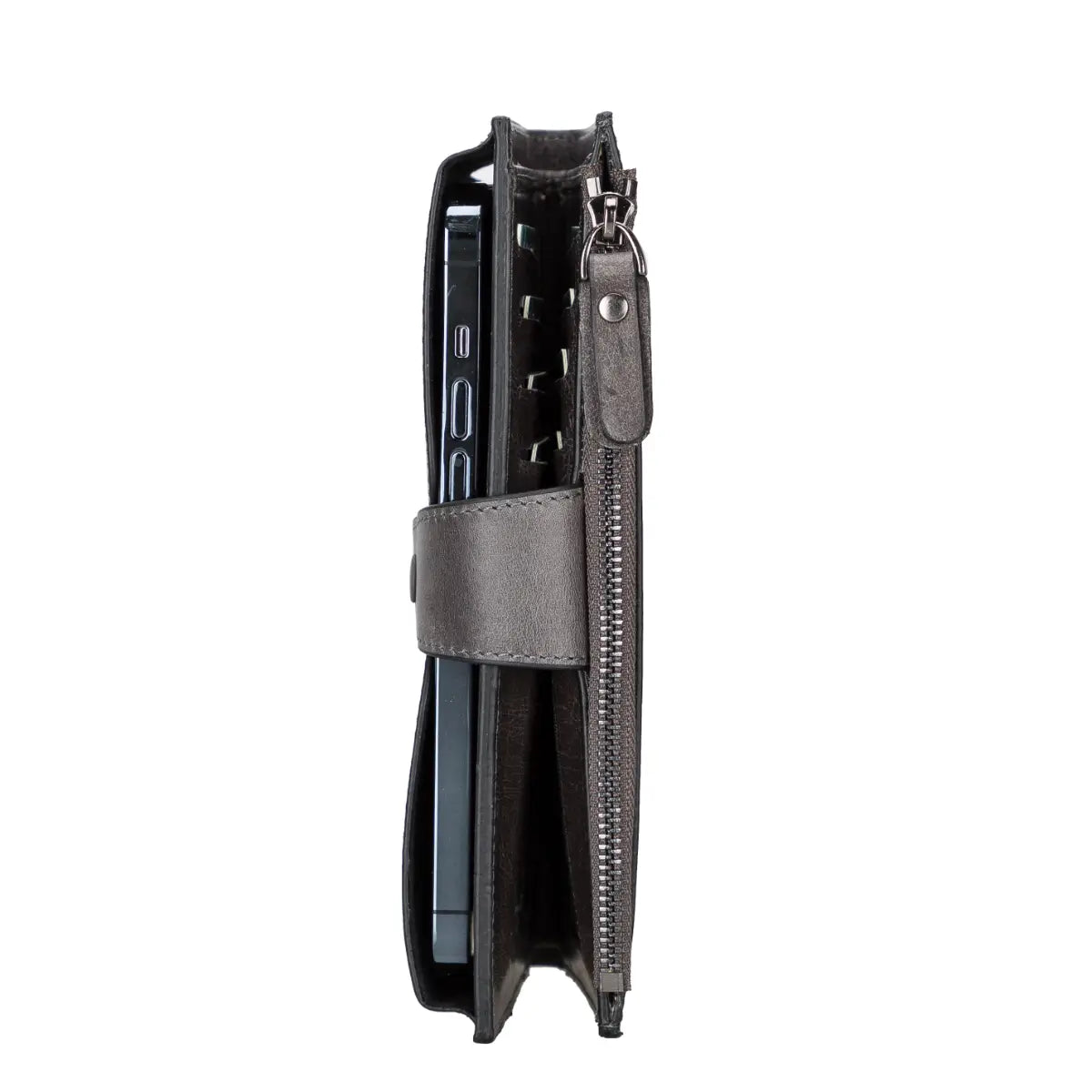 Women's Zipper Wallet-Gray (Lozan)