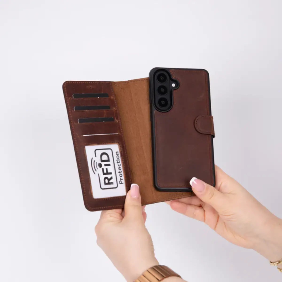 Galaxy S26 Leather Case - Distressed Brown (Vero)