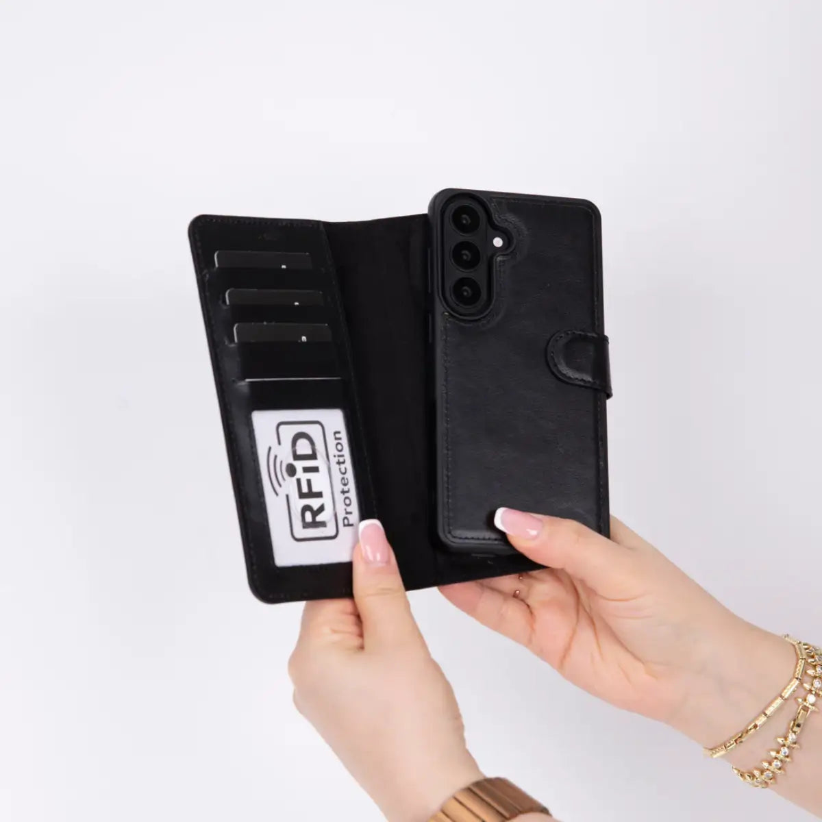 Galaxy S26 Leather Case - Black (Vero)