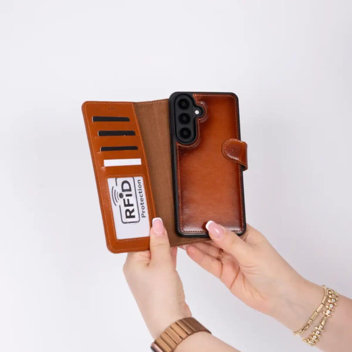 Galaxy S26 Leather Case - Burnished Tan (Vero)