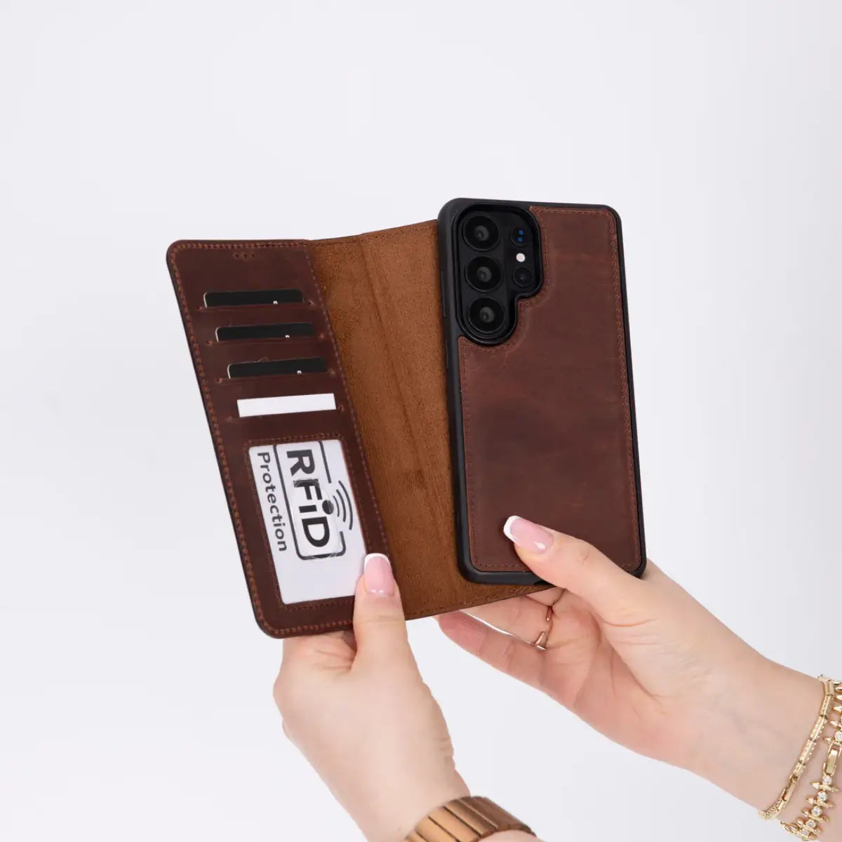Galaxy S26 Ultra Leather Case - Distressed Brown (Vero)