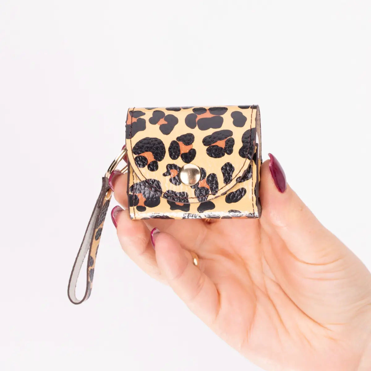 Leopard Pattern Leather AirPods Mai Case