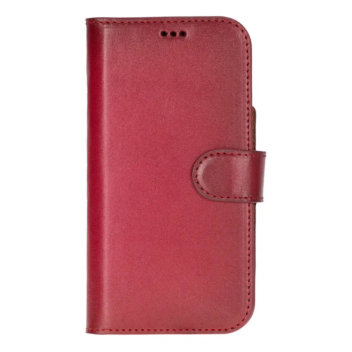 iPhone 17 Leather Case – Burnished Red (Vero)
