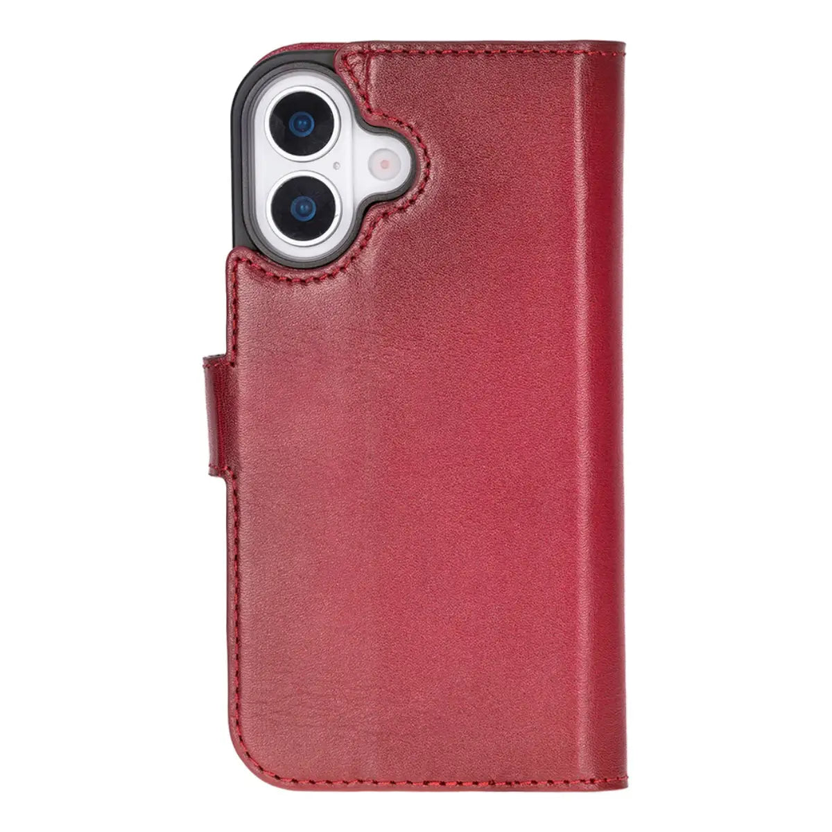 iPhone 17 Leather Case – Burnished Red (Vero)