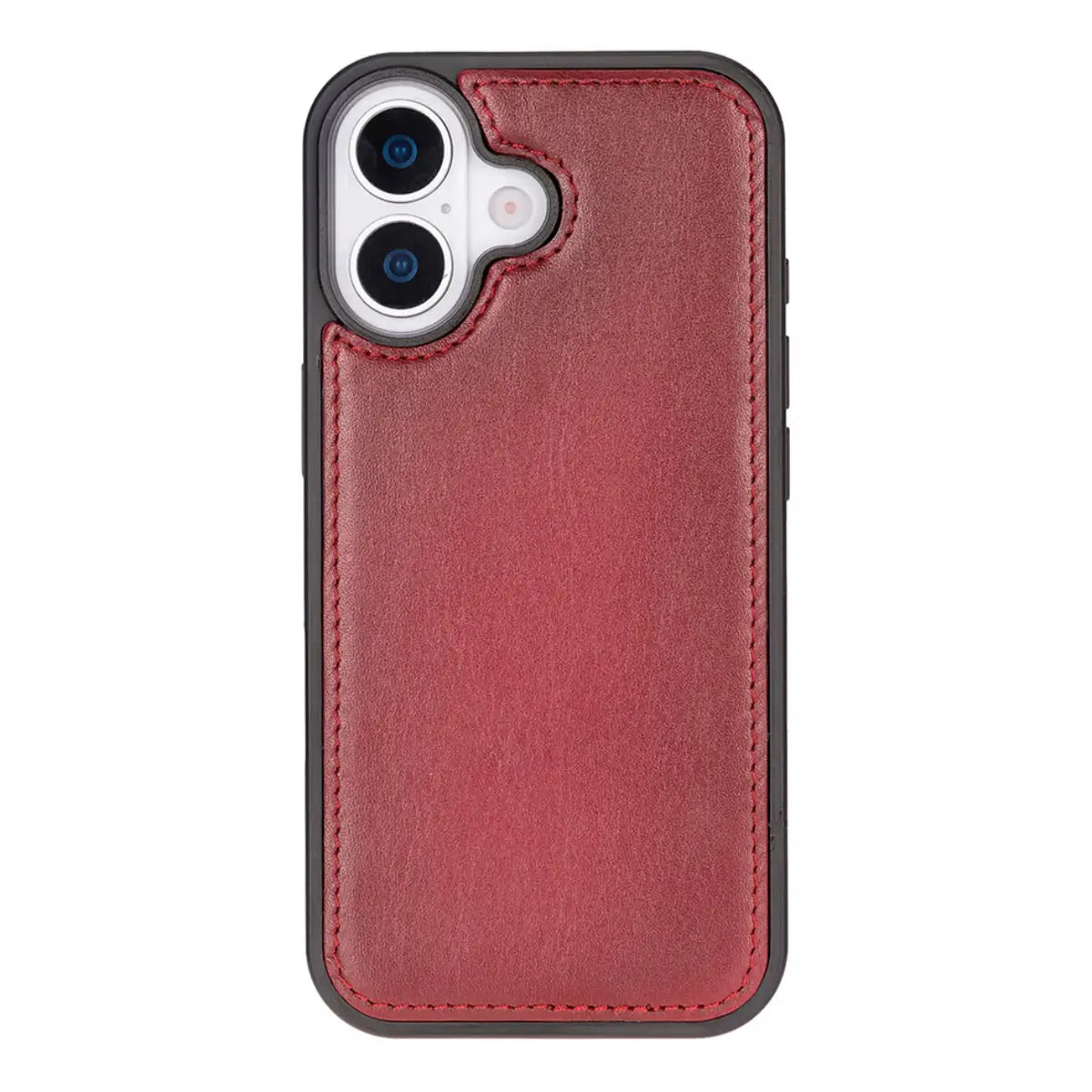 iPhone 17 Leather Case – Burnished Red (Vero)