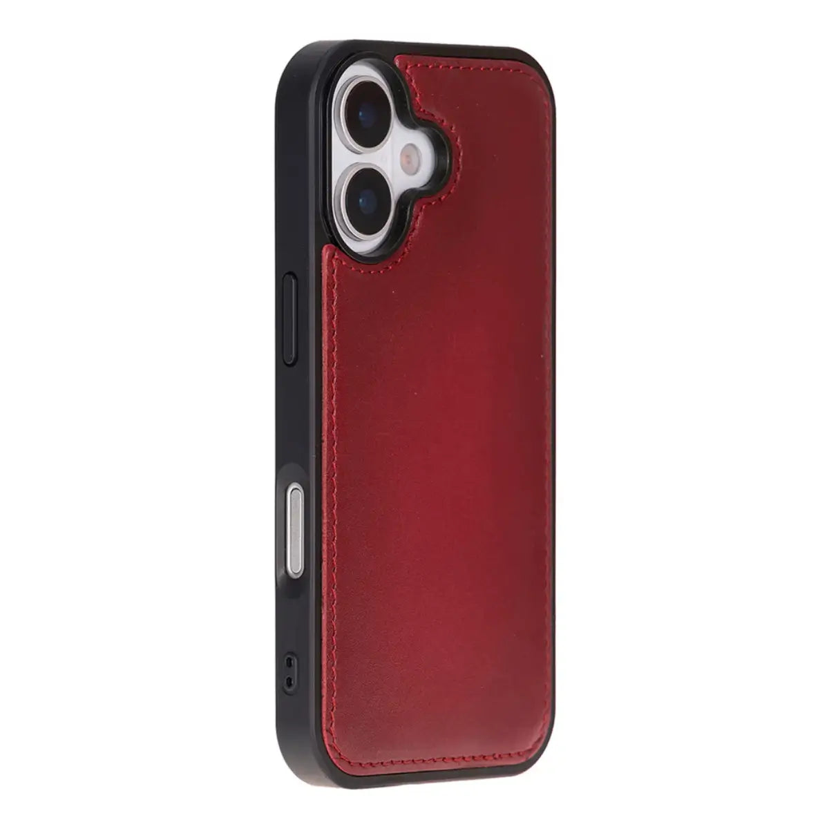 iPhone 17 Leather Case – Burnished Red (Vero)